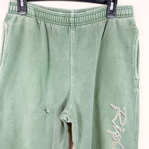 Vintage 90s Rip Curl Surfing Surfer Green Logo Sweats Medium - Picture 3 of 8